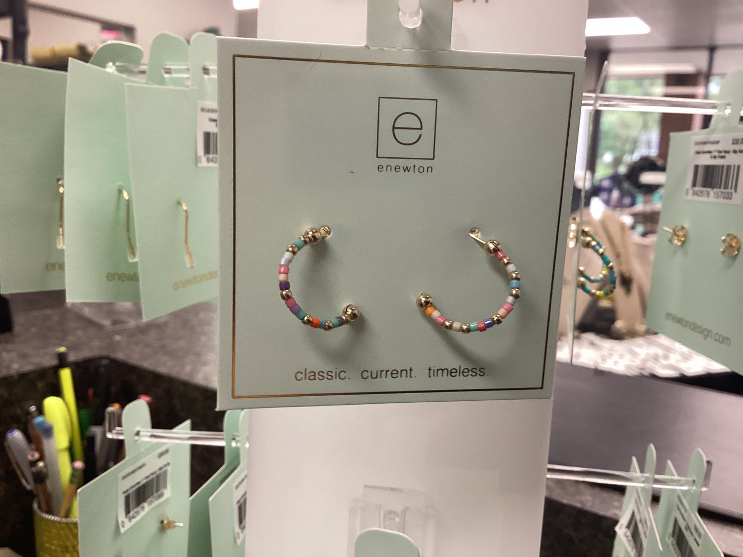 Hot Mess 1" huggie hoops