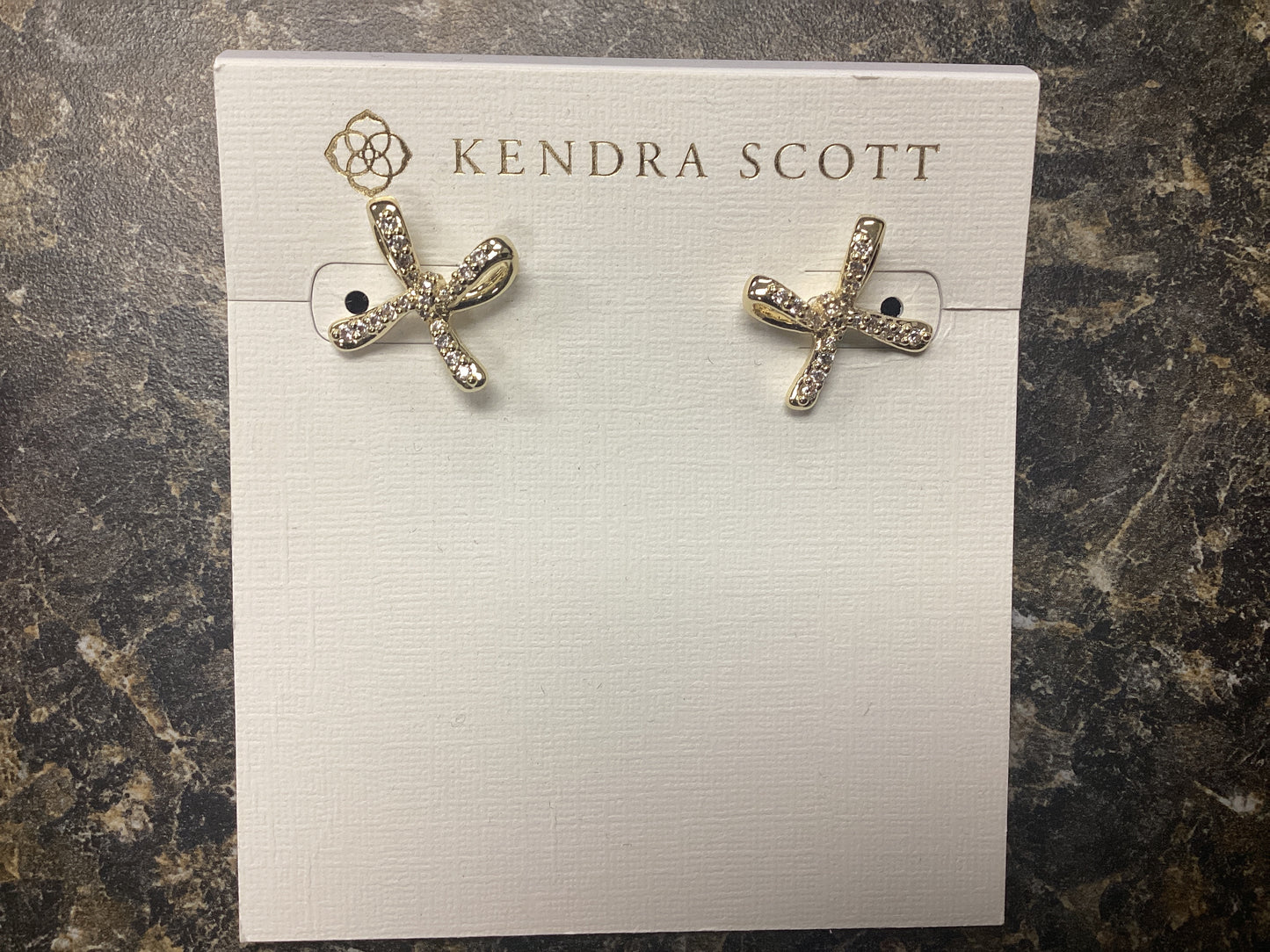 Sasha gold stud earrings