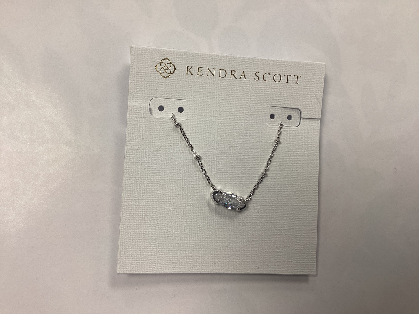 Genevieve silver crystal necklace