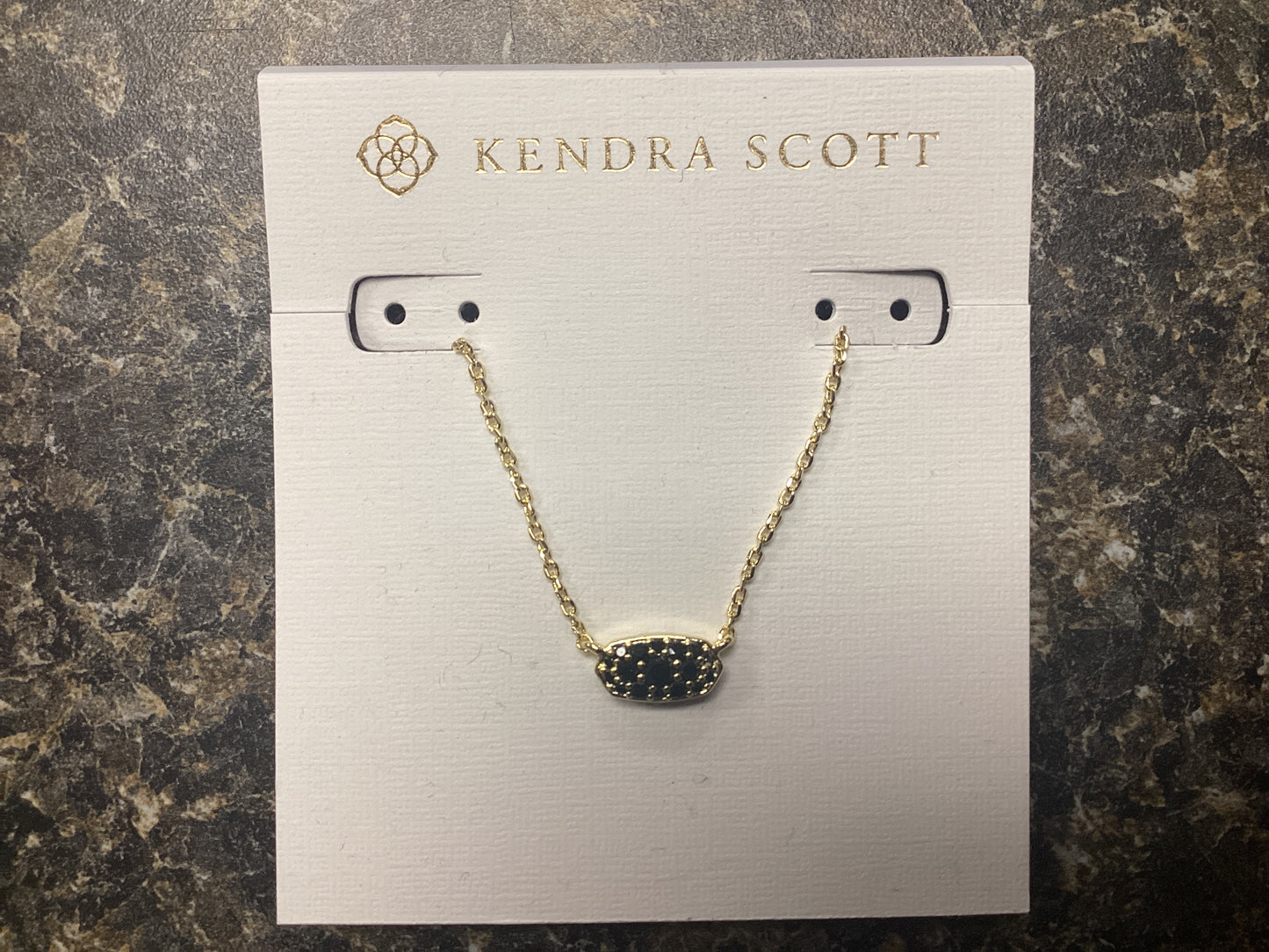 Grayson gold black necklace