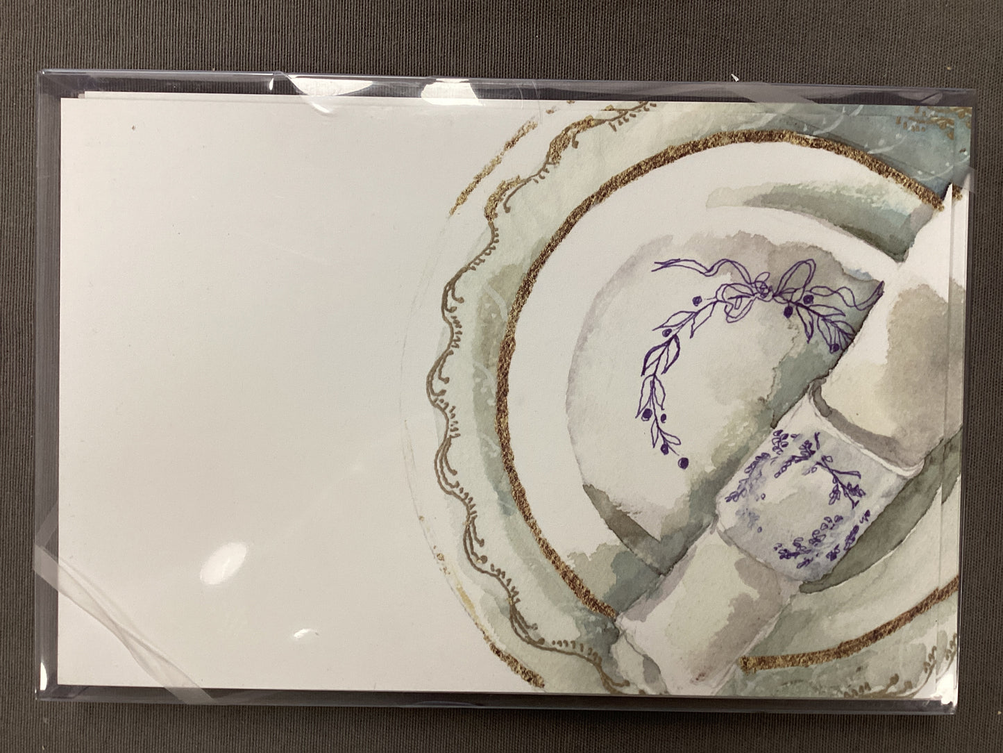 Cobalt and Gold invitations