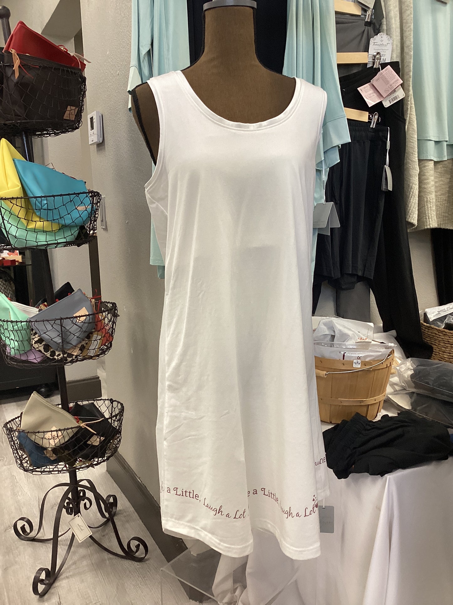 Sleeveless Sleepshirt - Wine A Little - Small/Medium