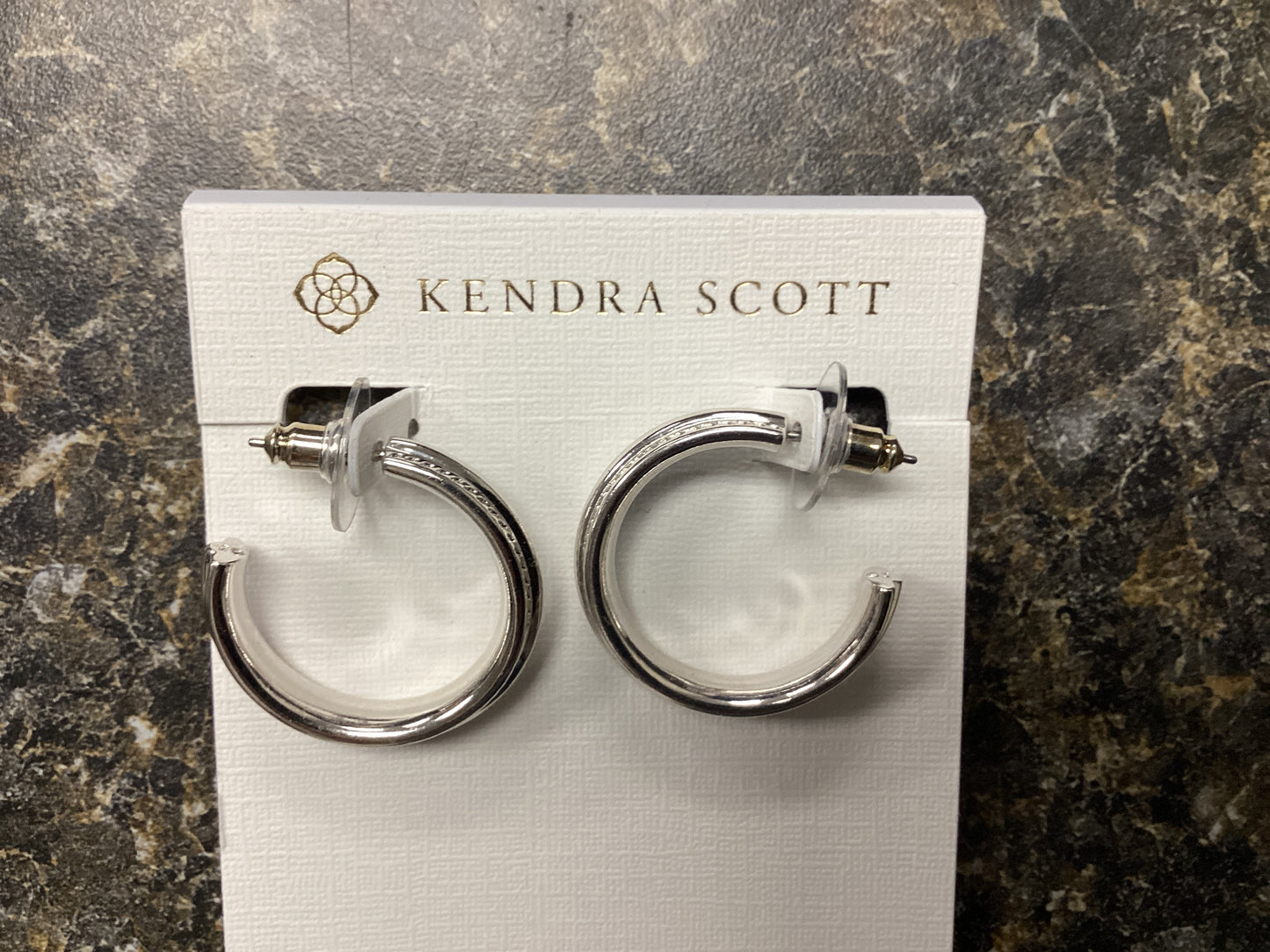 Merritt silver hoop earrings