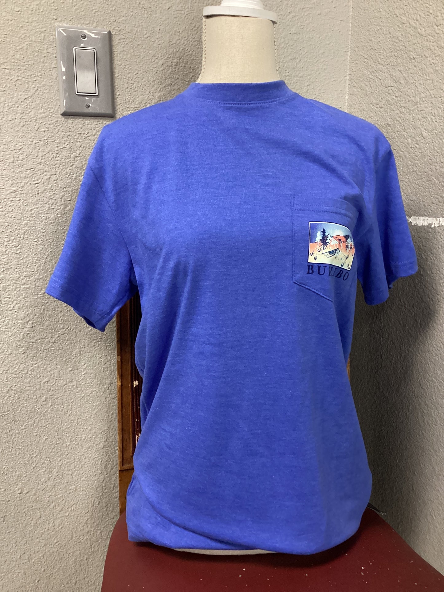 Off the grid blue - Short Sleeve Small Shirt