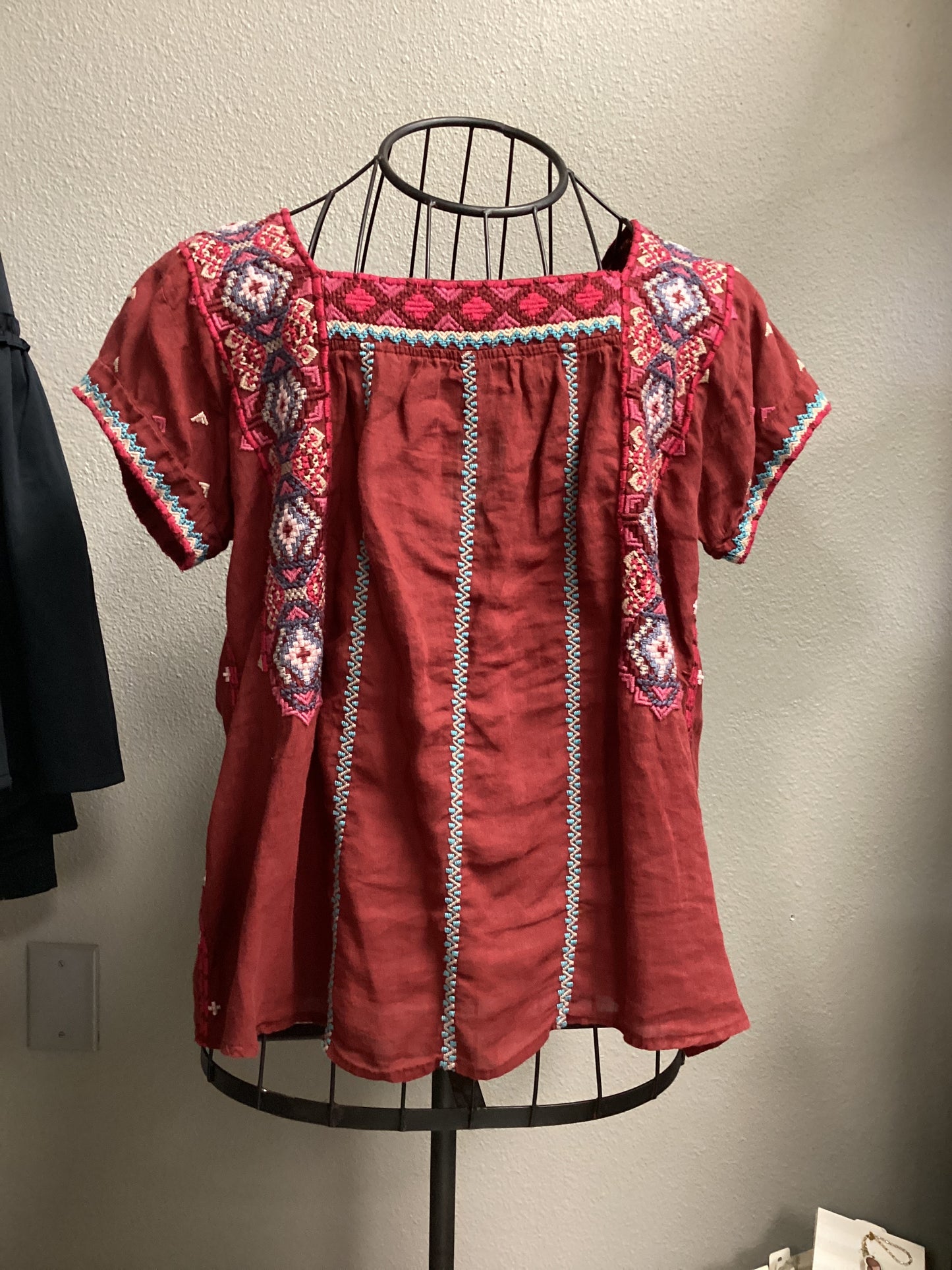 Kaya Peasant crop top Medium