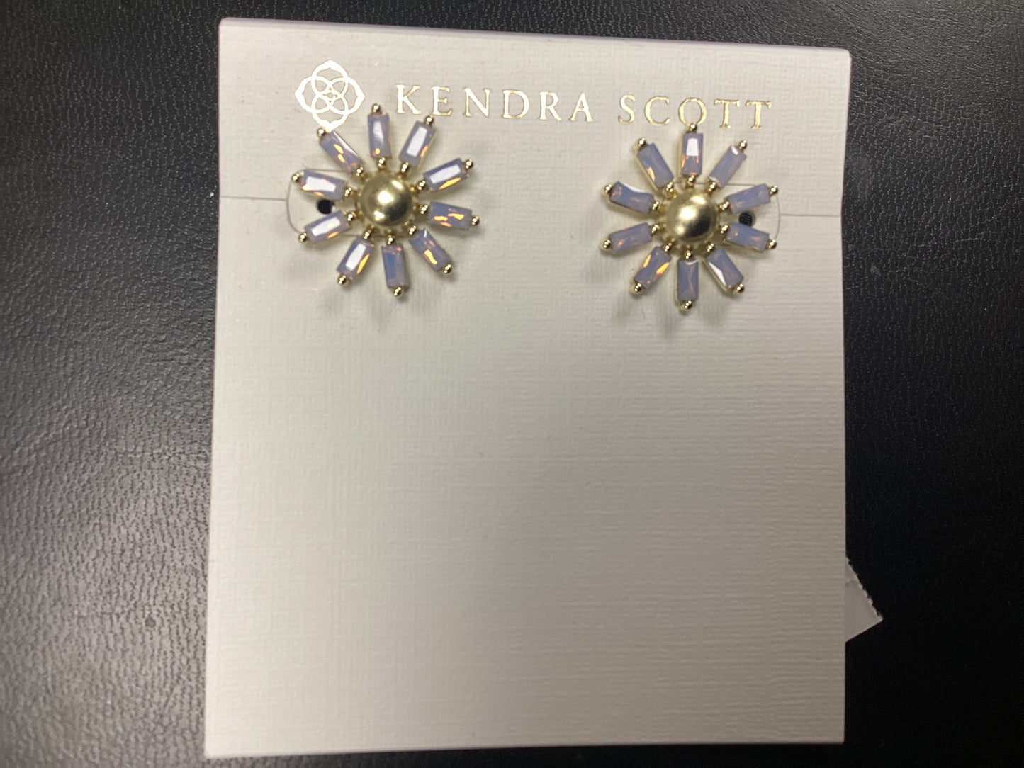 Madison Daisy gold pink stud earrings