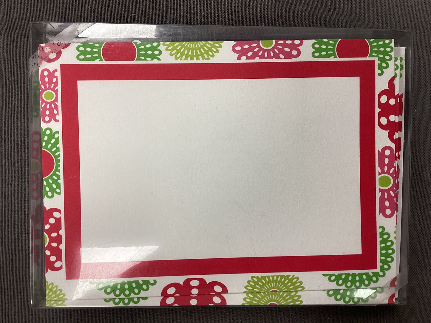 Red/Lime flower Invite