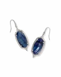 Dani Step silver Dark Indigo Illusion Earrings