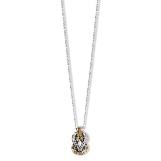Interlock Harmony Two Tone Petite Necklace