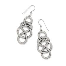 Interlok Braid Drop French wire earrings