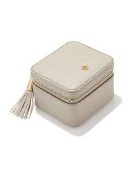 Small Zip Jewelry Case Taupe