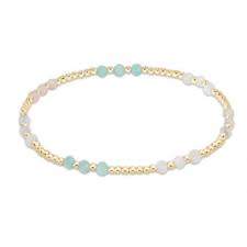 Gemstone Gold Joy Hot Mess 3mm Beaded Bracelet