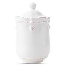 Berry & Thread Lidded Jar white