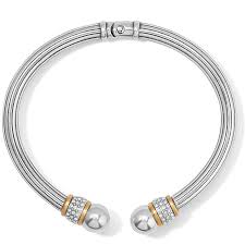 Meridian two toned hinge bangle
