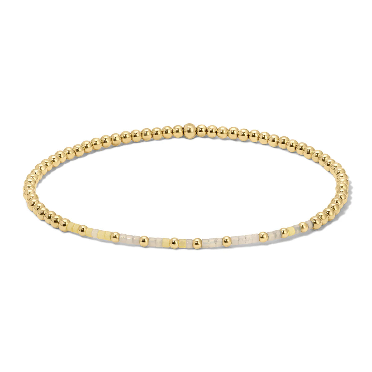 My Sunshine Gold Beaded Morse Code Bracelet