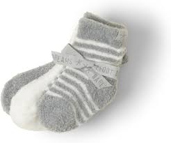 Infant Sock set of 3 Pewter