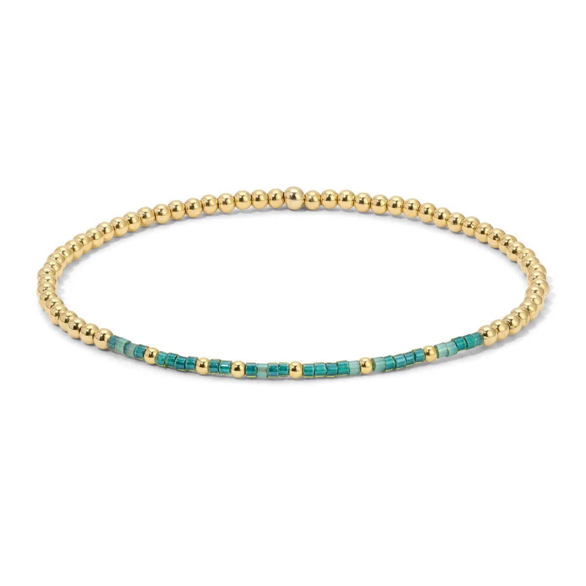 Phil 4:6-7 Gold Beaded Morse Code Bracelet