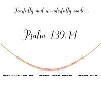 Psalm 139:14 morse code necklac
