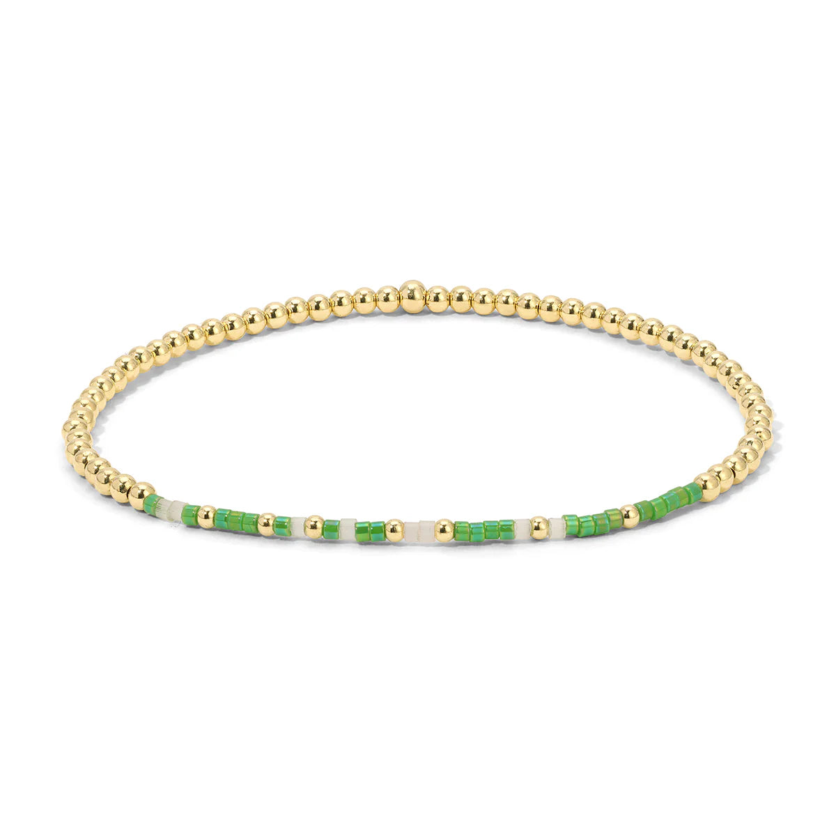 Psalm 46:5 Gold Beaded Morse Code Bracelet