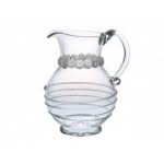 Amalia glass round pitcher 9 in