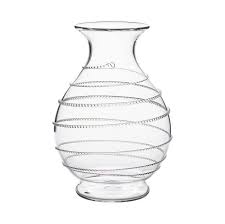 Amalia glass round vase