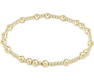 Hope Unwritten 4mm Beaded Bracelet - gold