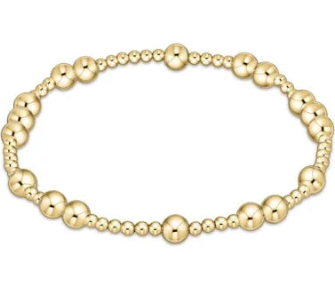 Hope Unwritten 5mm Beaded Bracelet - gold
