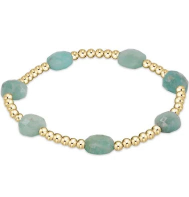 Admire gold Amazonite 3mm beaded bracelet