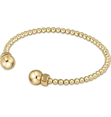 Classic Gold 3mm Bead Cuff