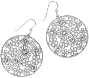 Posey Disc silver french wire earrings