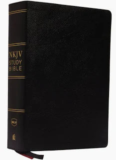 NKJV Study Bible Black Bonded Leather