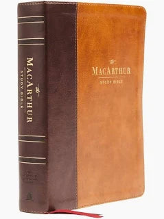 NASB MacArthur Study Bible Mahogany Leathersoft Comfort Print