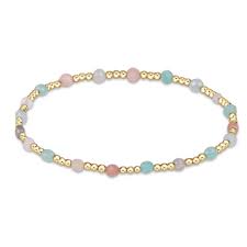 Gemstone Gold Sincerity Hot Mess 3mm Beaded Bracelet