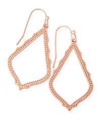 Sophia rose gold earrings