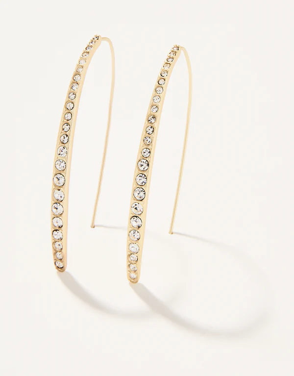 Sparkle Arc crystal hoops