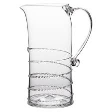 Amalia glass pitcher 9 inch