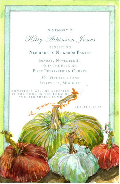 Velvet Pumpkins Invite pack of 20
