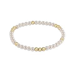 Worthy gold pearl 3mm bracelet
