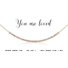 You are Loved Morse code neckla