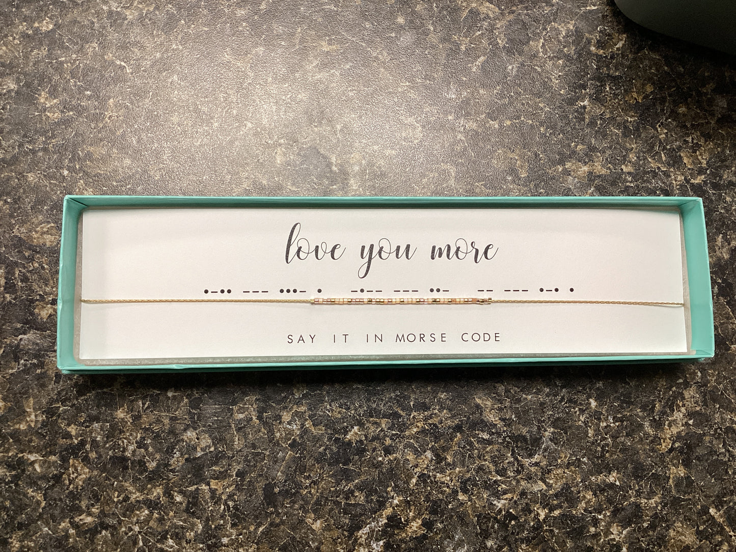 Love You More Morse Code Necklace