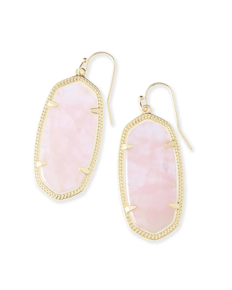 Elle gold rose quartz