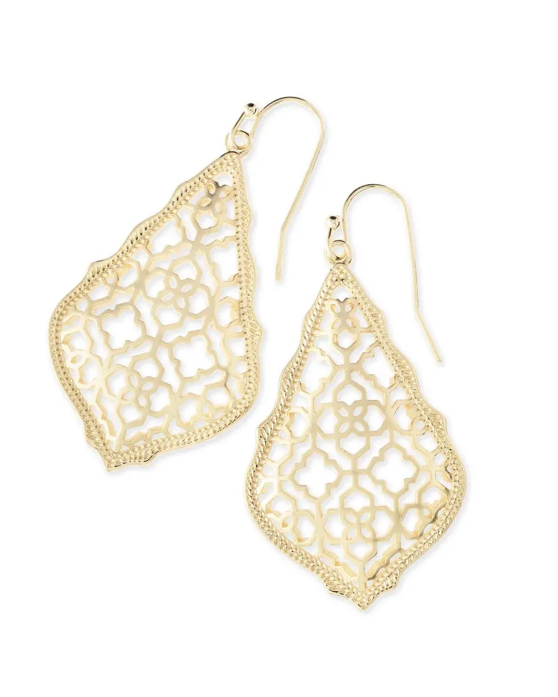 Addie gold metal earrings