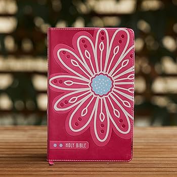 Bible for Kids KJV Thinline Pink Flower