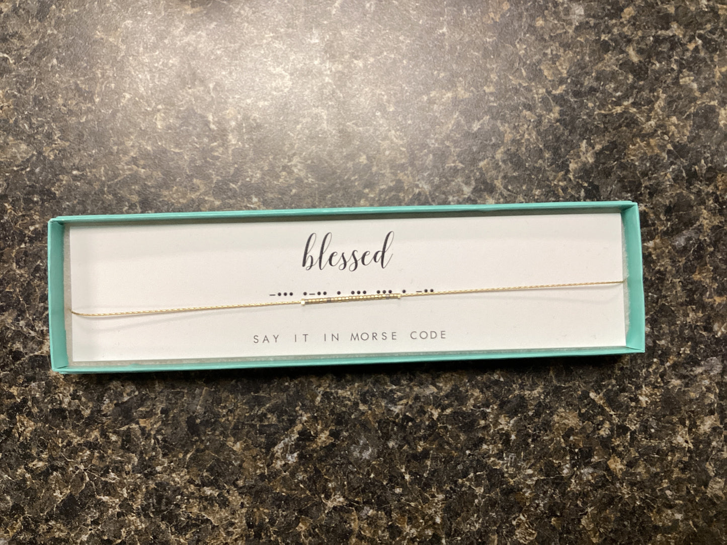 Blessed - Neutral - Morse Code Necklace
