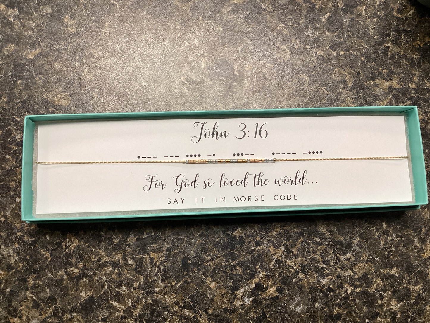John 3:16 Morse Code Necklace