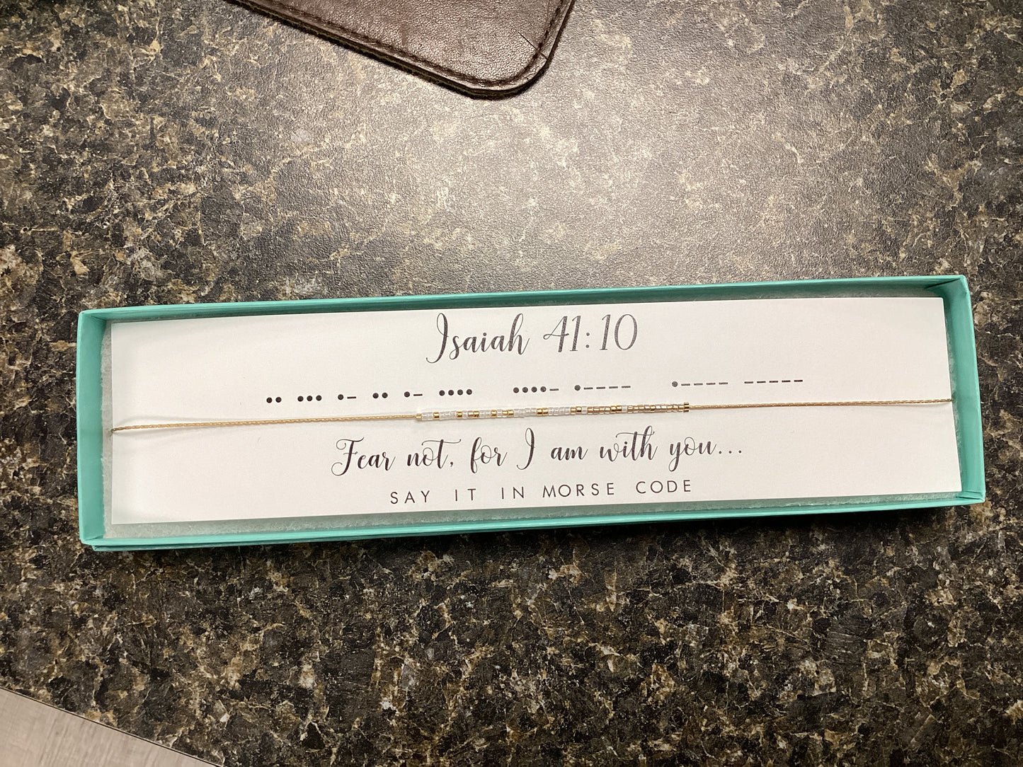 Isaiah 41:10 Morse Code Necklace