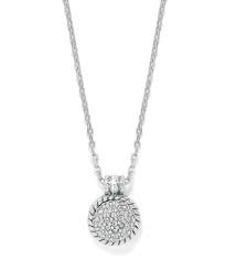 Illumina Celeste dome silver necklace