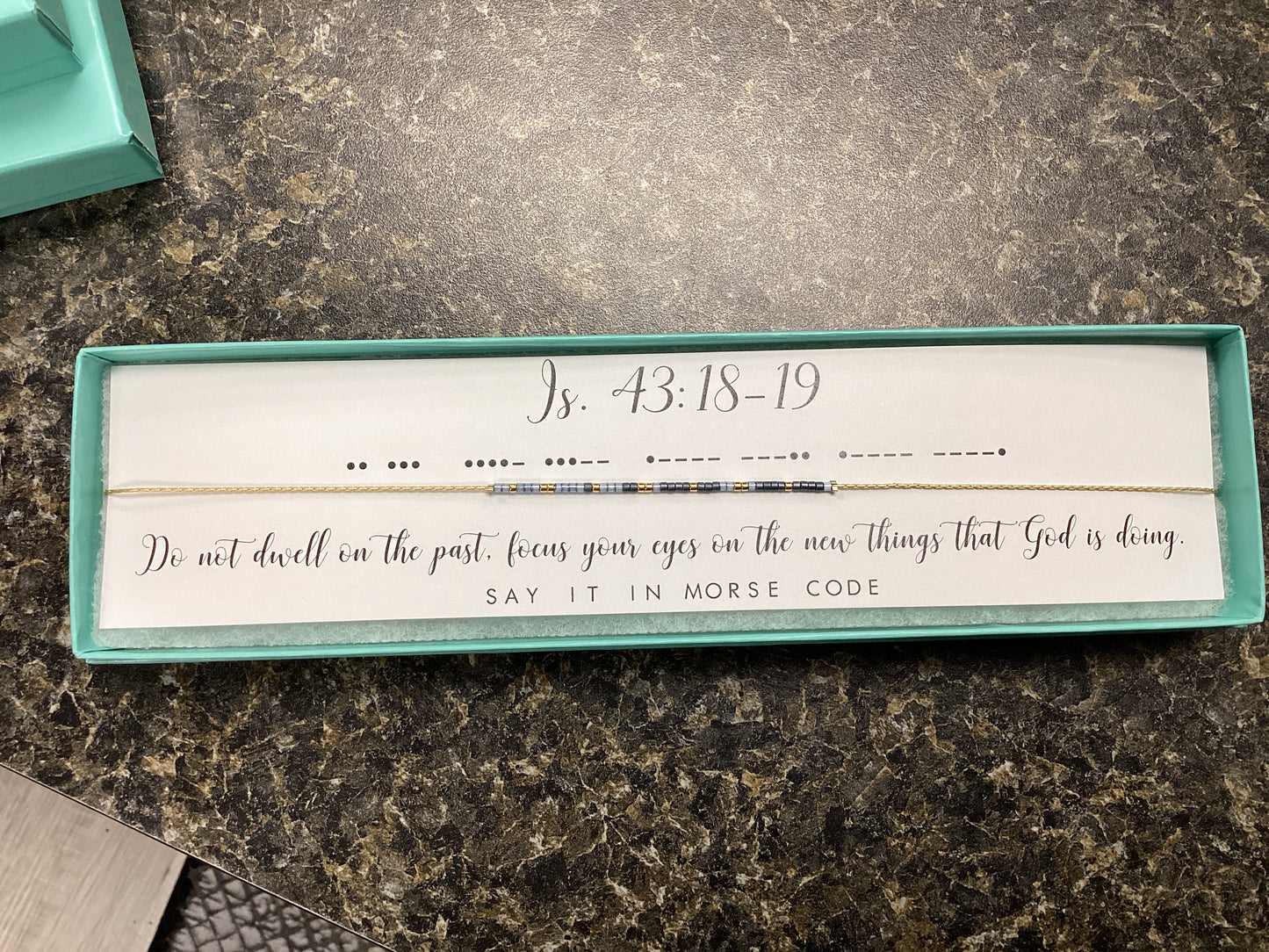 Isaiah 43:18-19 Morse Code Necklace