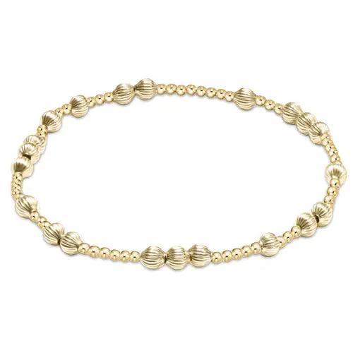 Hope Unwritten Dignity 4mm bead bracelet - gold