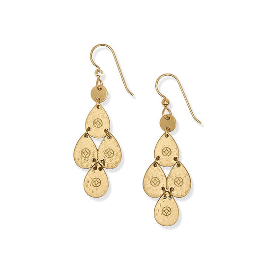 Palm Canyon Gold Teardrop Earrings